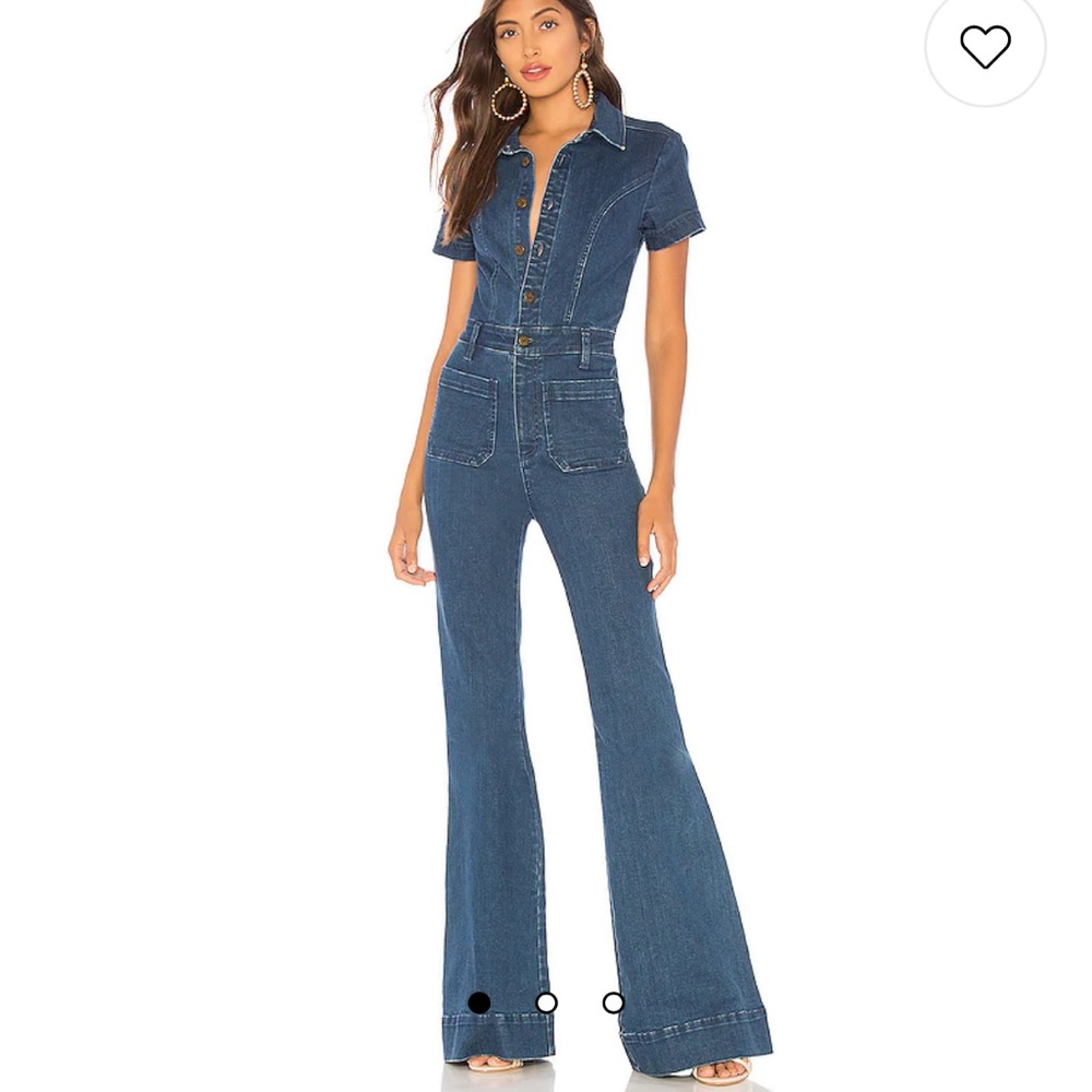 Show Me Your MuMu Blue Denim Jumpsuit